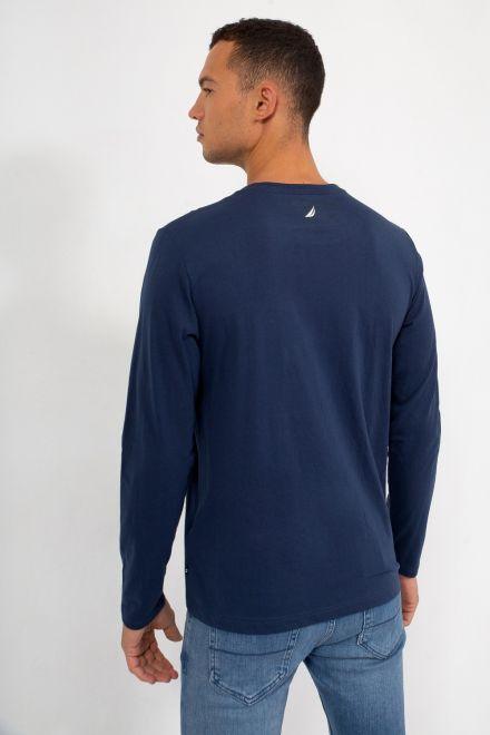 NAUTICA - טישירט שרוולים ארוכים בהדפס לוגו - MASHBIR//365