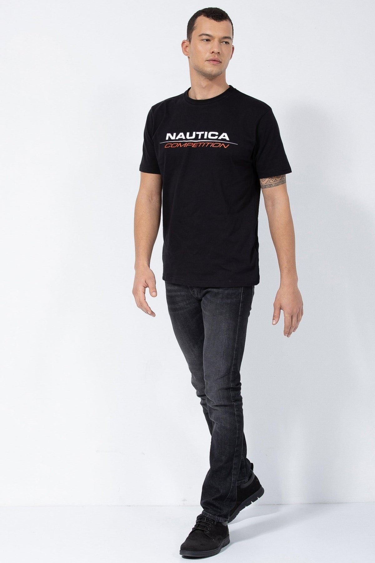 NAUTICA - טישירט שחורה COMPETITION - MASHBIR//365