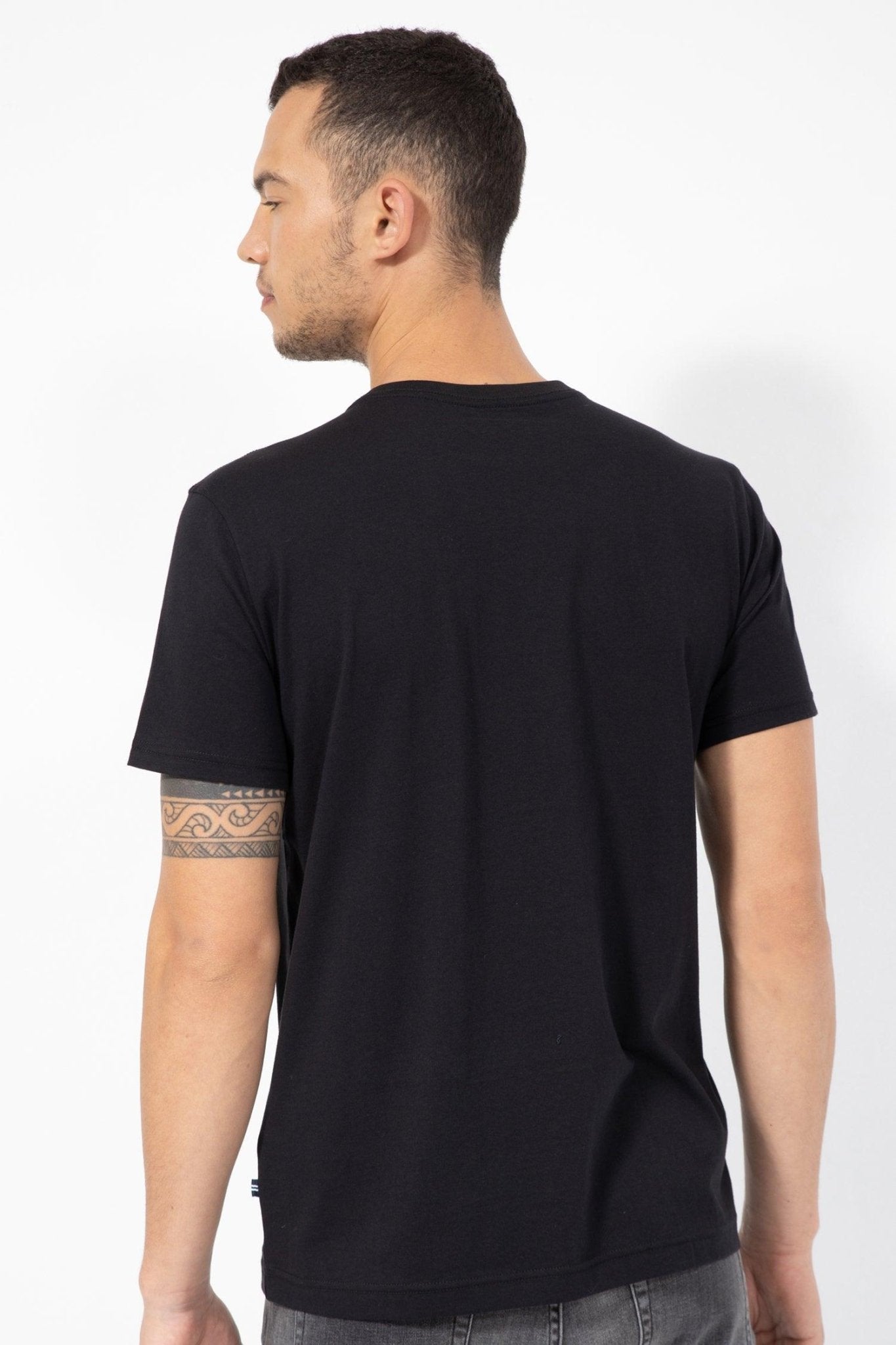 NAUTICA - טישירט שחורה הדפס MARINE - MASHBIR//365