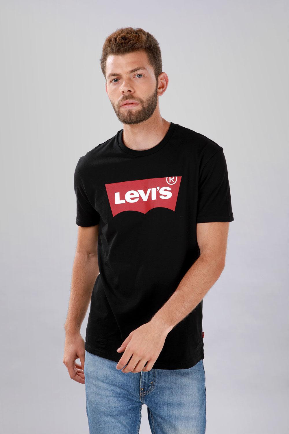 LEVI'S - טישירט שחורה לוגו אדום - MASHBIR//365