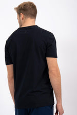 NAUTICA - טישירט שחורה לוגו רקום - MASHBIR//365