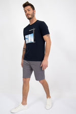 NAUTICA - טישירט שחורה עם הדפס - MASHBIR//365