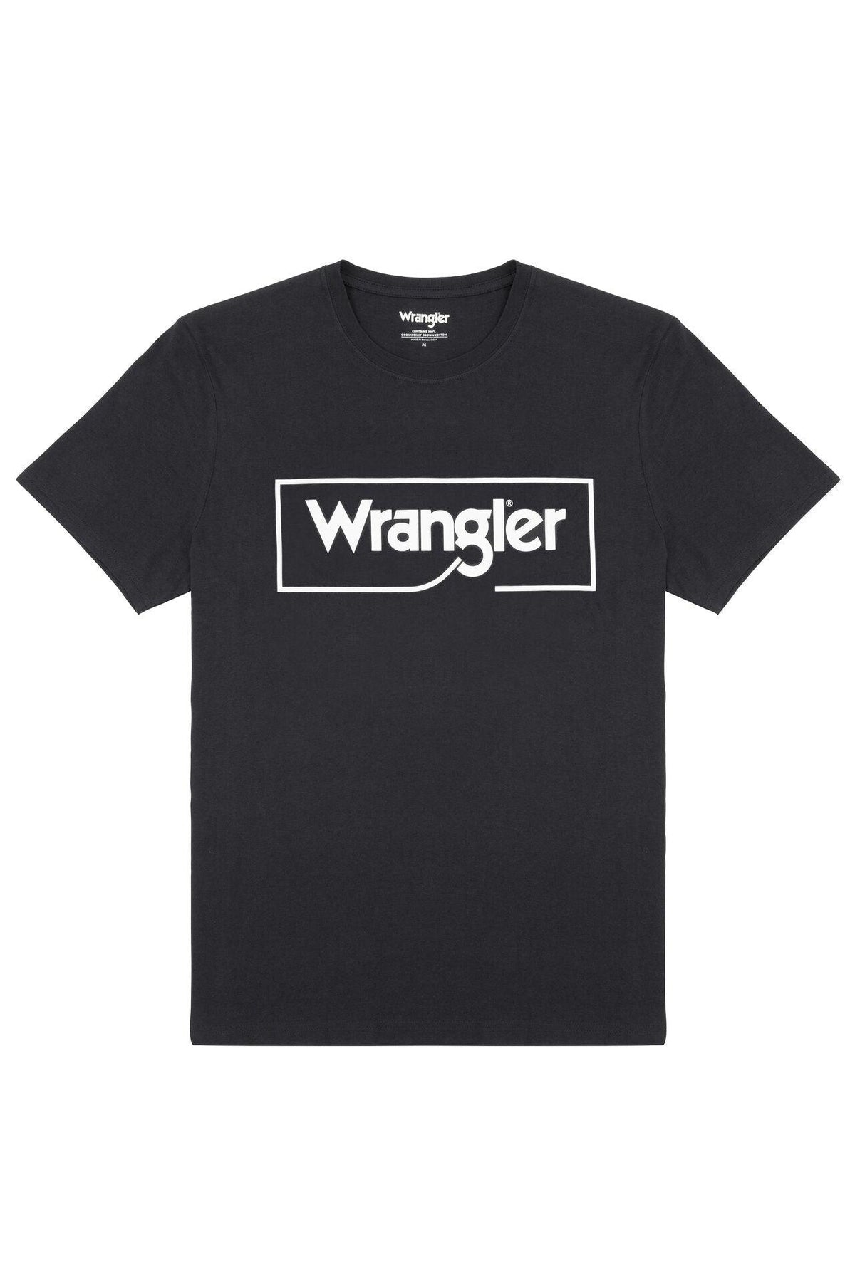 WRANGLER - טישירט שחורה עם הדפס - MASHBIR//365