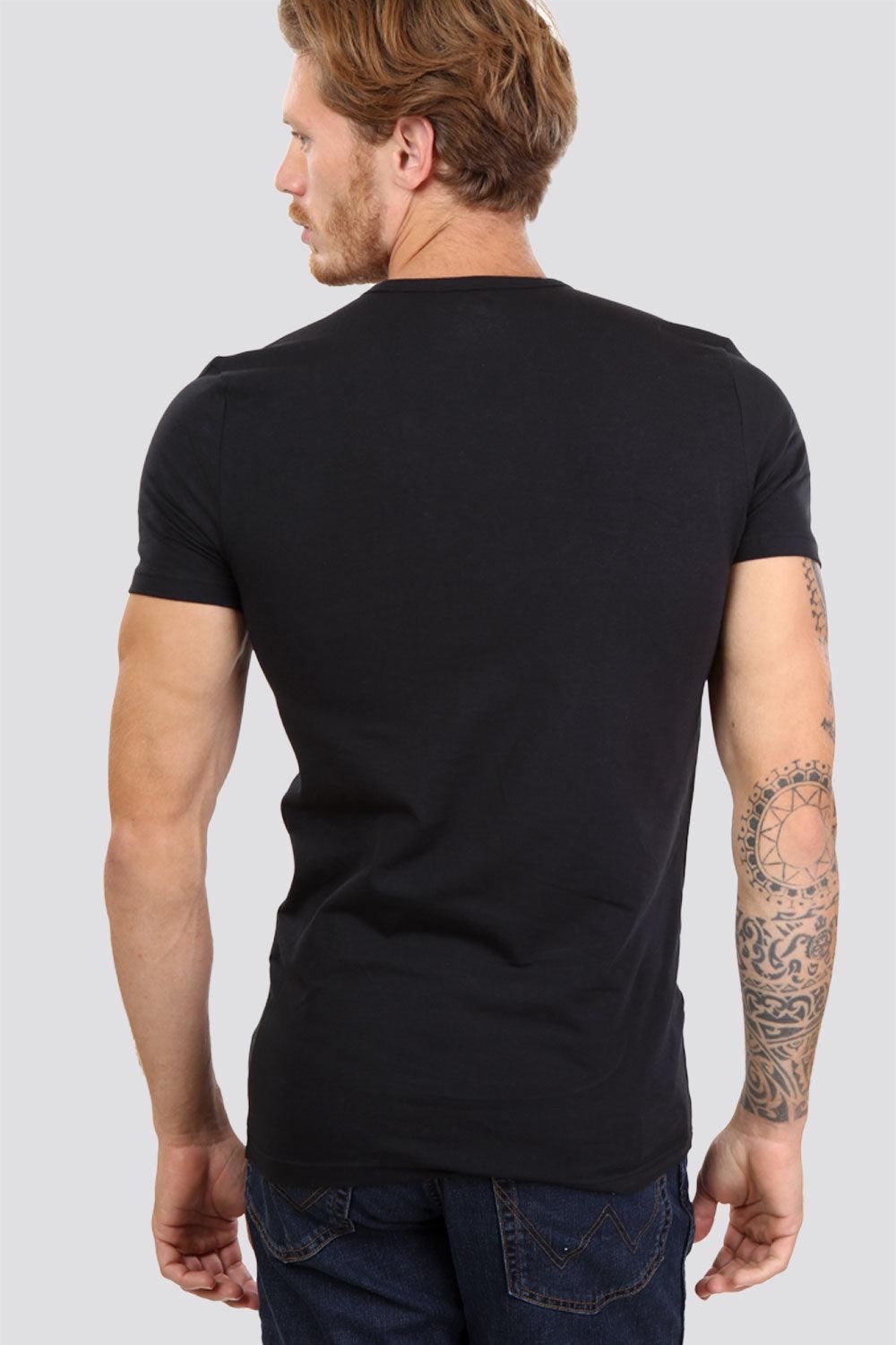 DELTA - טישירט שחורה צווארון עגול - MASHBIR//365