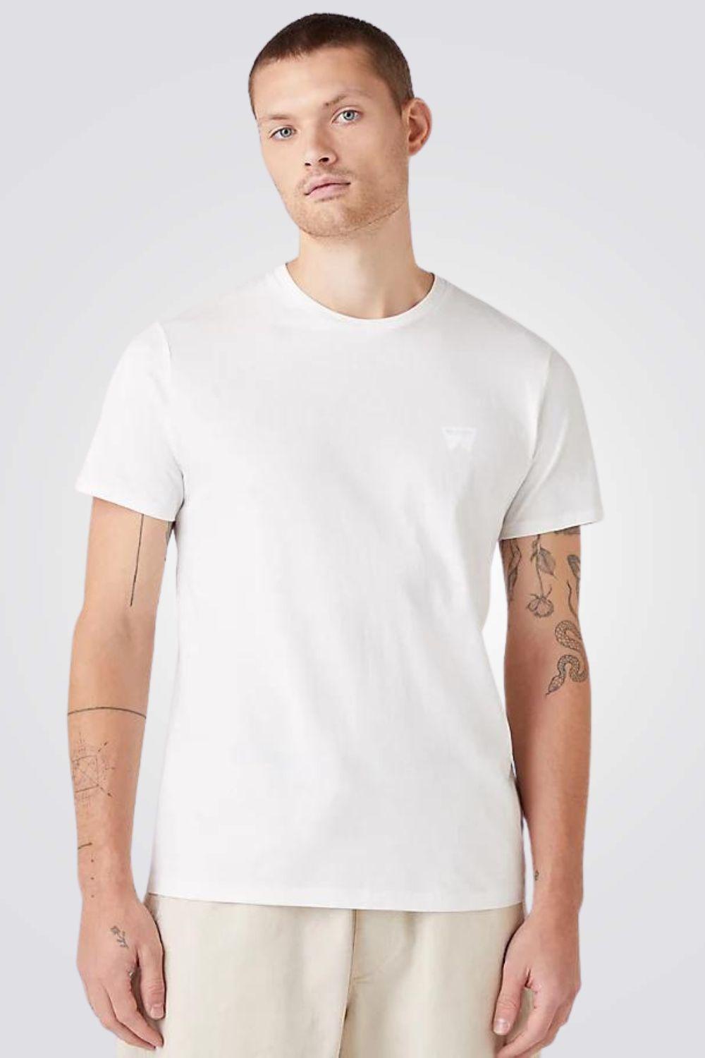 WRANGLER - טישירט Sign Off Tee בצבע לבן - MASHBIR//365