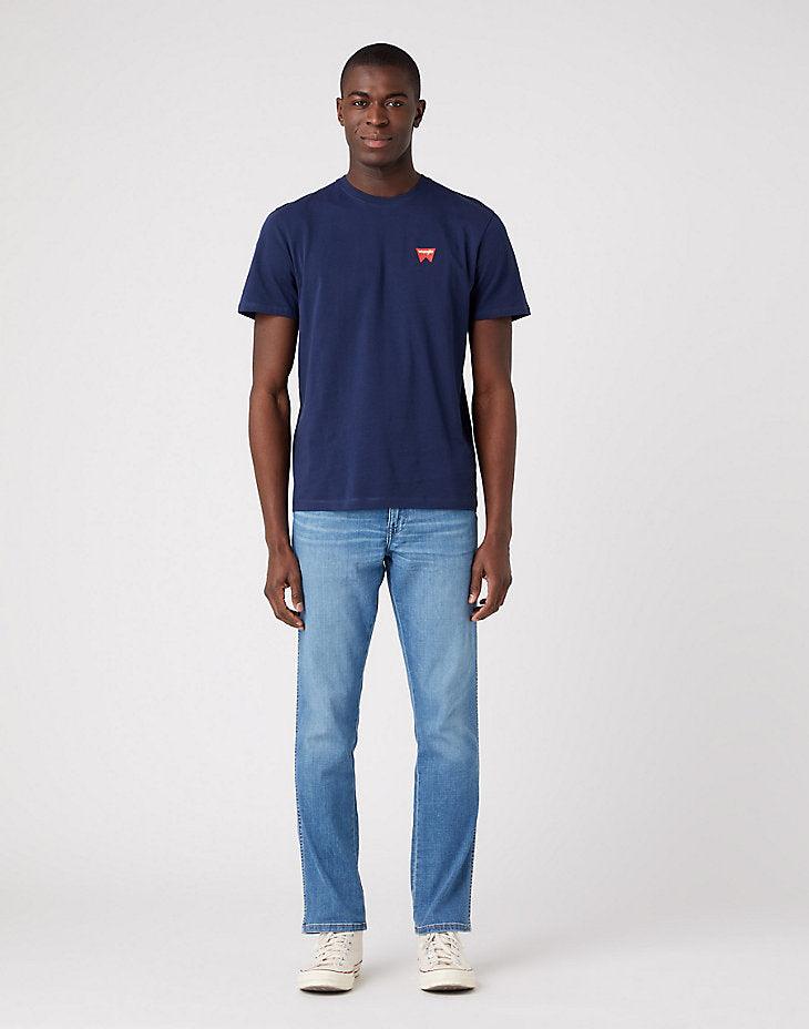 WRANGLER - טישירט SIGN OFF TEE בצבע נייבי - MASHBIR//365