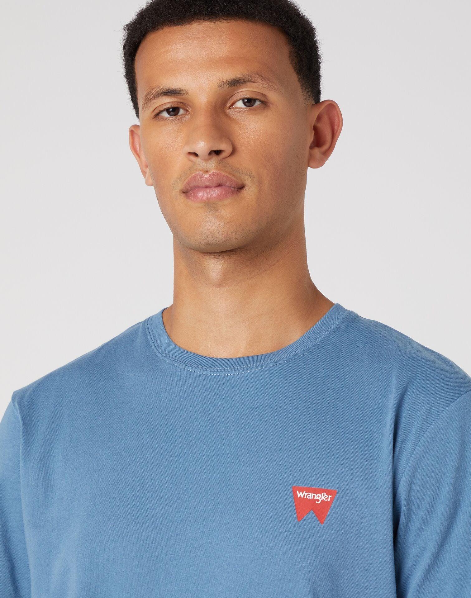 WRANGLER - טישירט SIGN OFF TEE בצבע כחול - MASHBIR//365