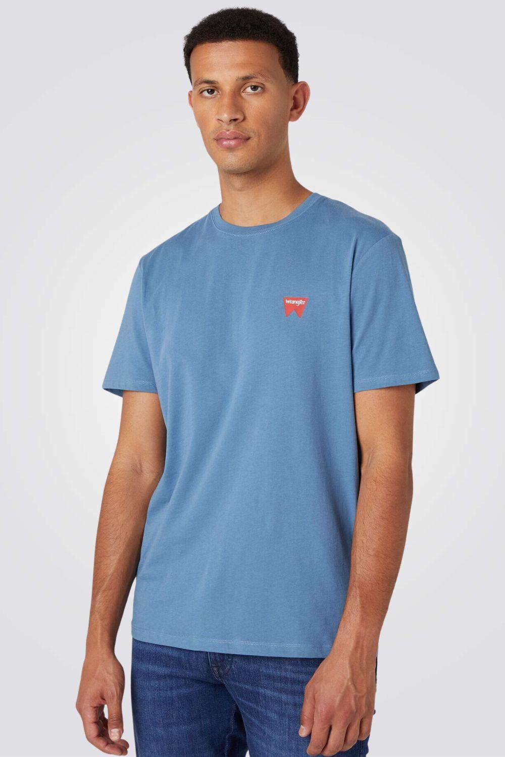 WRANGLER - טישירט SIGN OFF TEE בצבע כחול - MASHBIR//365