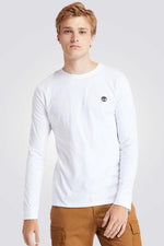 TIMBERLAND - טישירט SLIM FIT בצבע לבן - MASHBIR//365