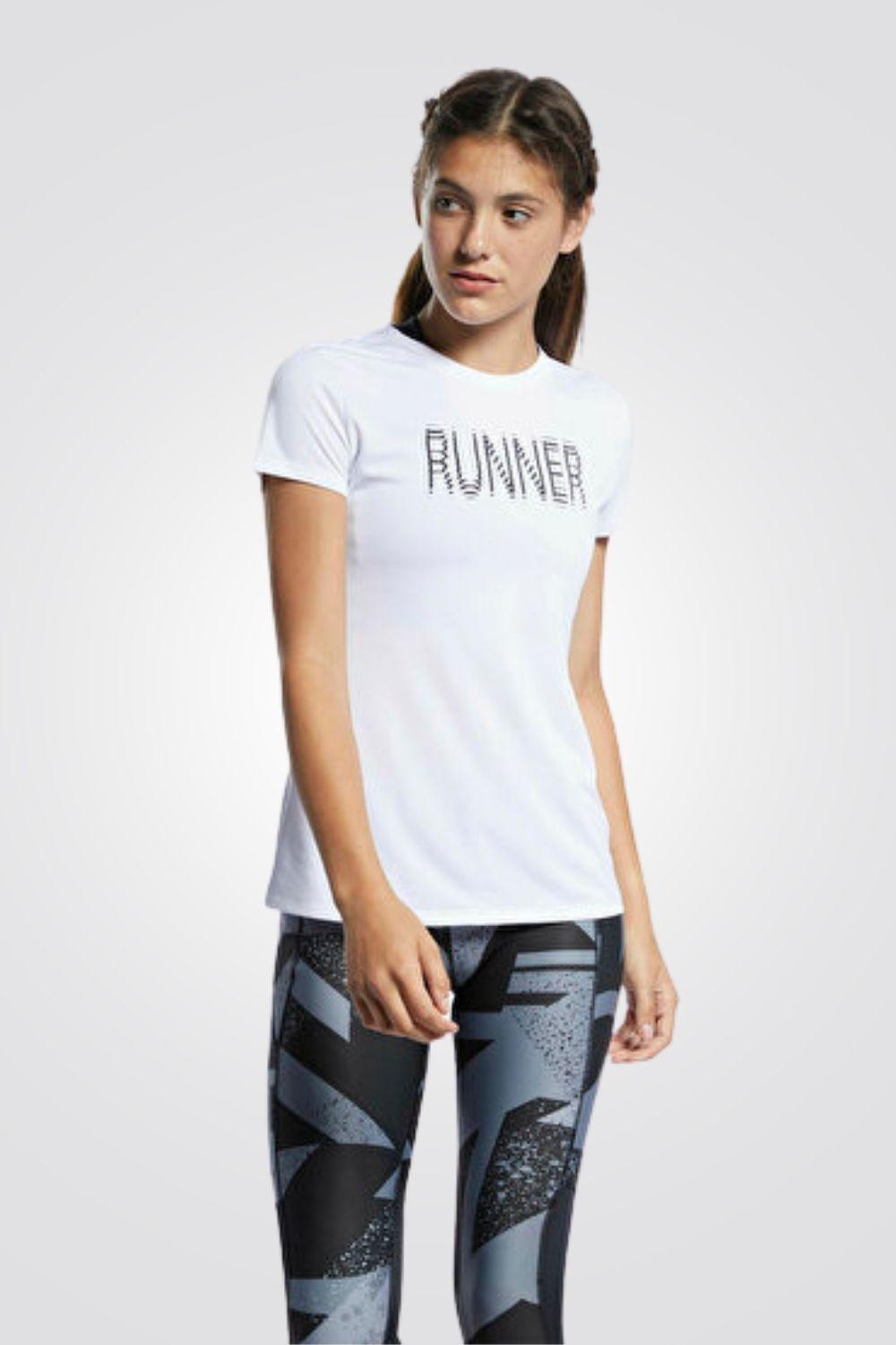 REEBOK - טישירט SPEEDWICK GRAPHIC בצבע לבן - MASHBIR//365