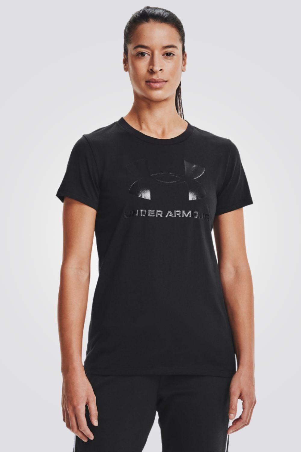 UNDER ARMOUR - טישירט Sportstyle Graphic שחורה - MASHBIR//365