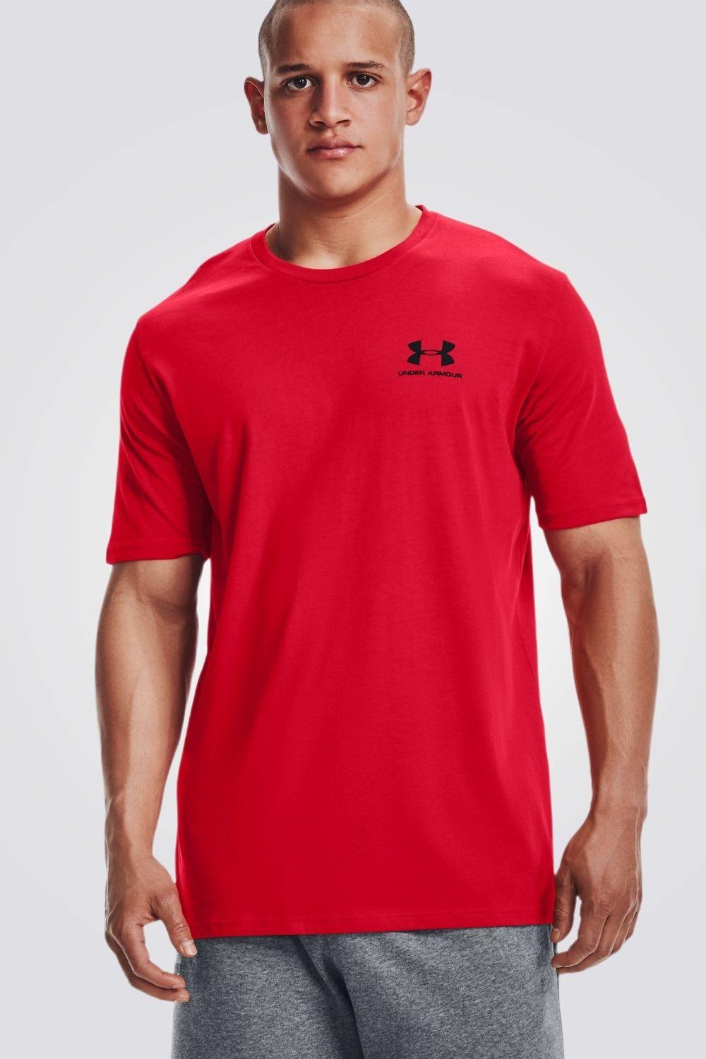 UNDER ARMOUR - טישירט Sportstyle Left Chest בצבע אדום - MASHBIR//365
