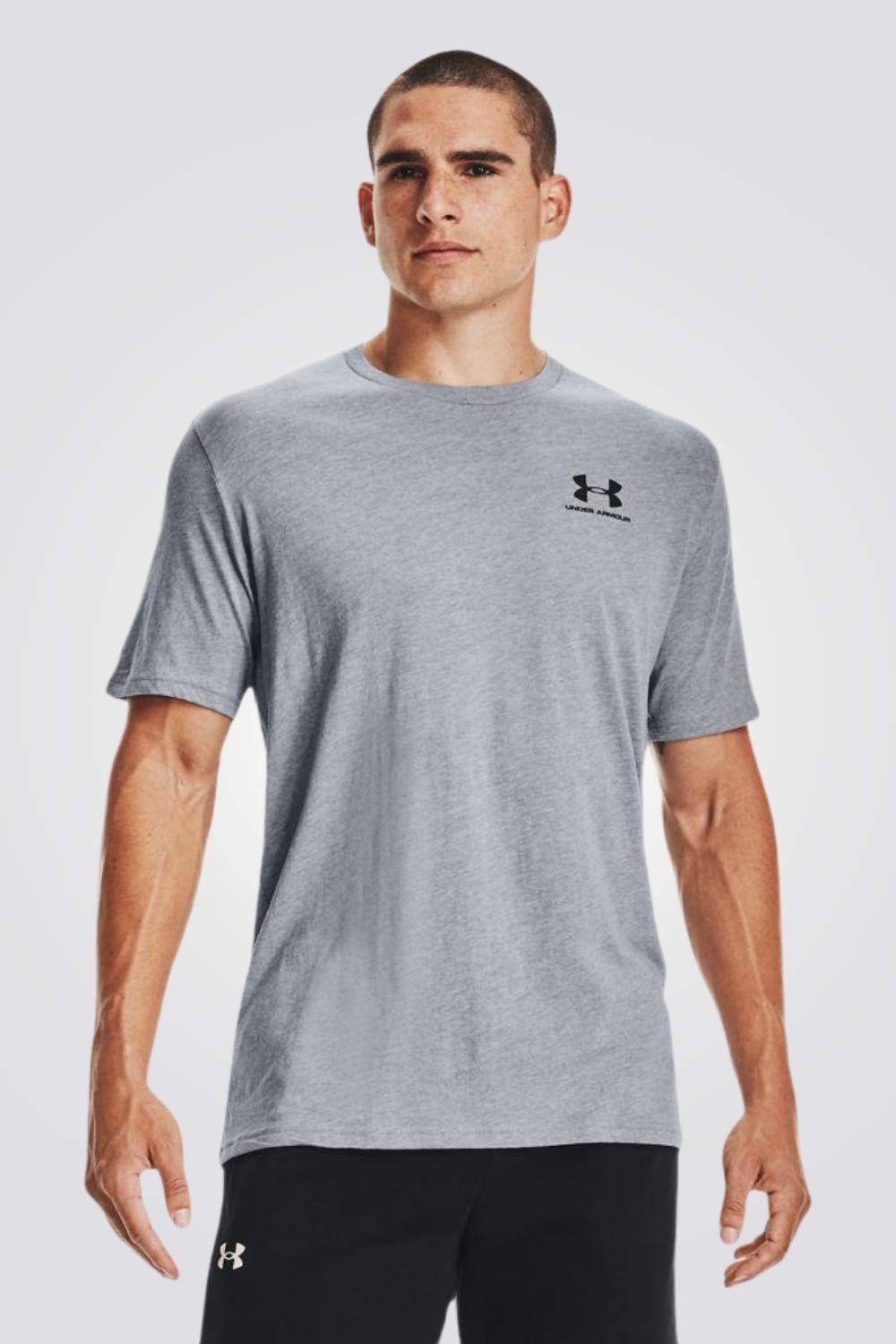 UNDER ARMOUR - טישירט Sportstyle Left Chest בצבע אפור - MASHBIR//365