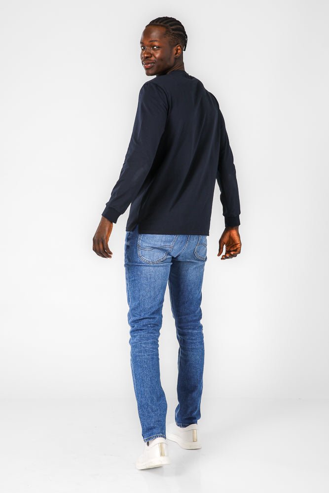 SCORCHER - טישירט סרוגה בצבע נייבי - MASHBIR//365