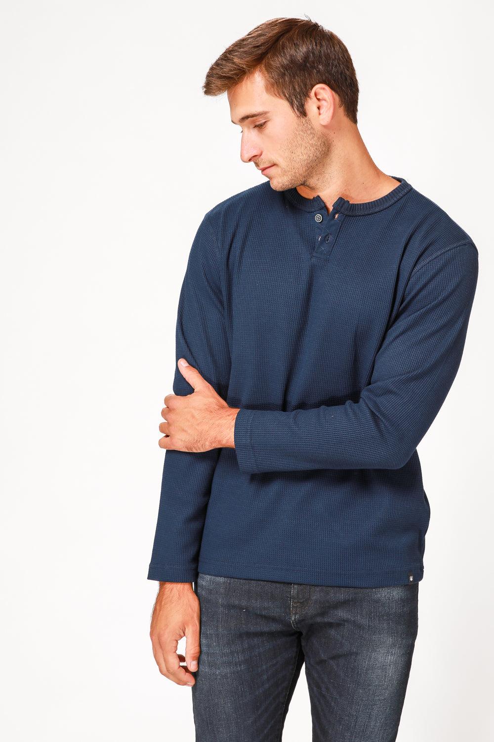 SCORCHER - טישירט סרוגה בצבע נייבי - MASHBIR//365