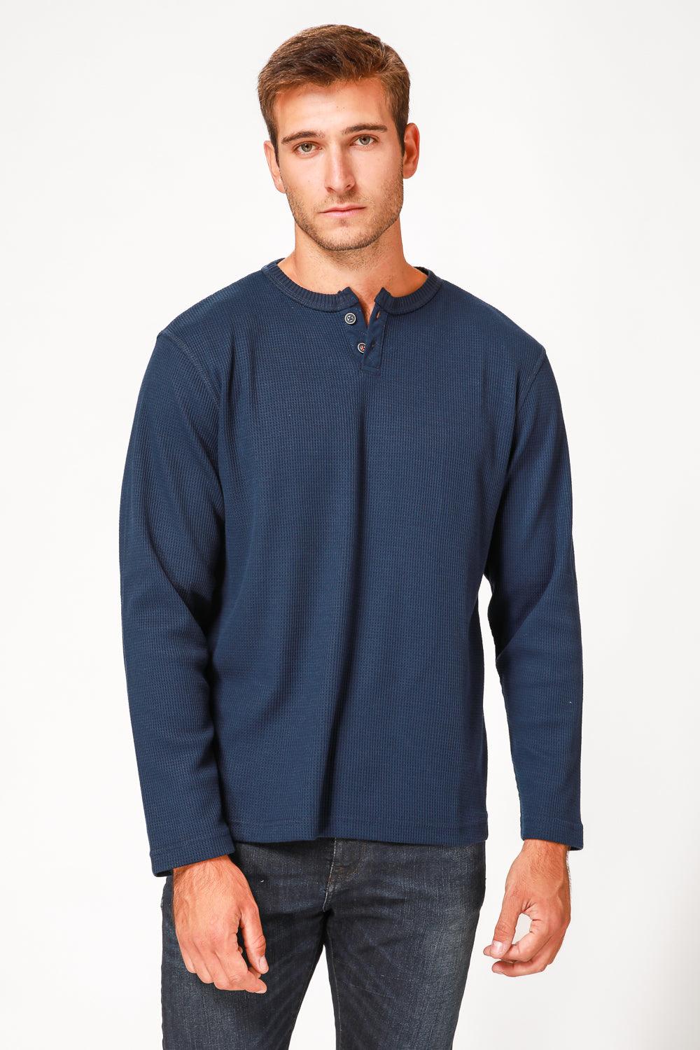 SCORCHER - טישירט סרוגה בצבע נייבי - MASHBIR//365