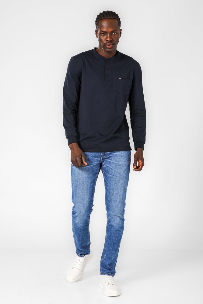 SCORCHER - טישירט סרוגה בצבע נייבי - MASHBIR//365