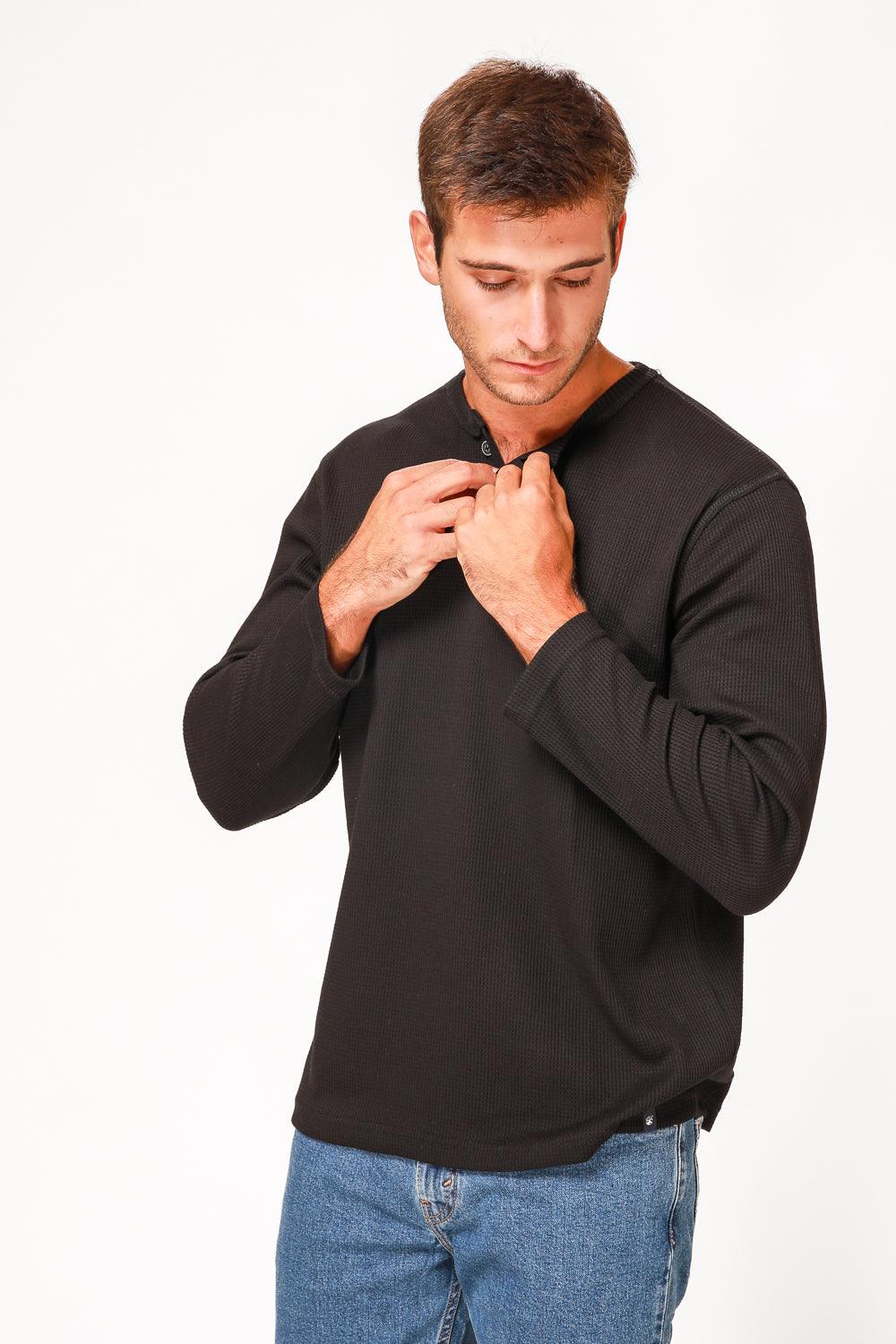 SCORCHER - טישירט סרוגה בצבע שחור - MASHBIR//365