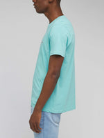 LEE - טישירט SS PATCH LOGO TEE בצבע תכלת - MASHBIR//365