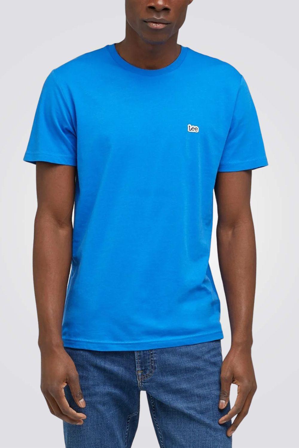 LEE - טישירט SS PATCH LOGO TEE בצבע כחול - MASHBIR//365