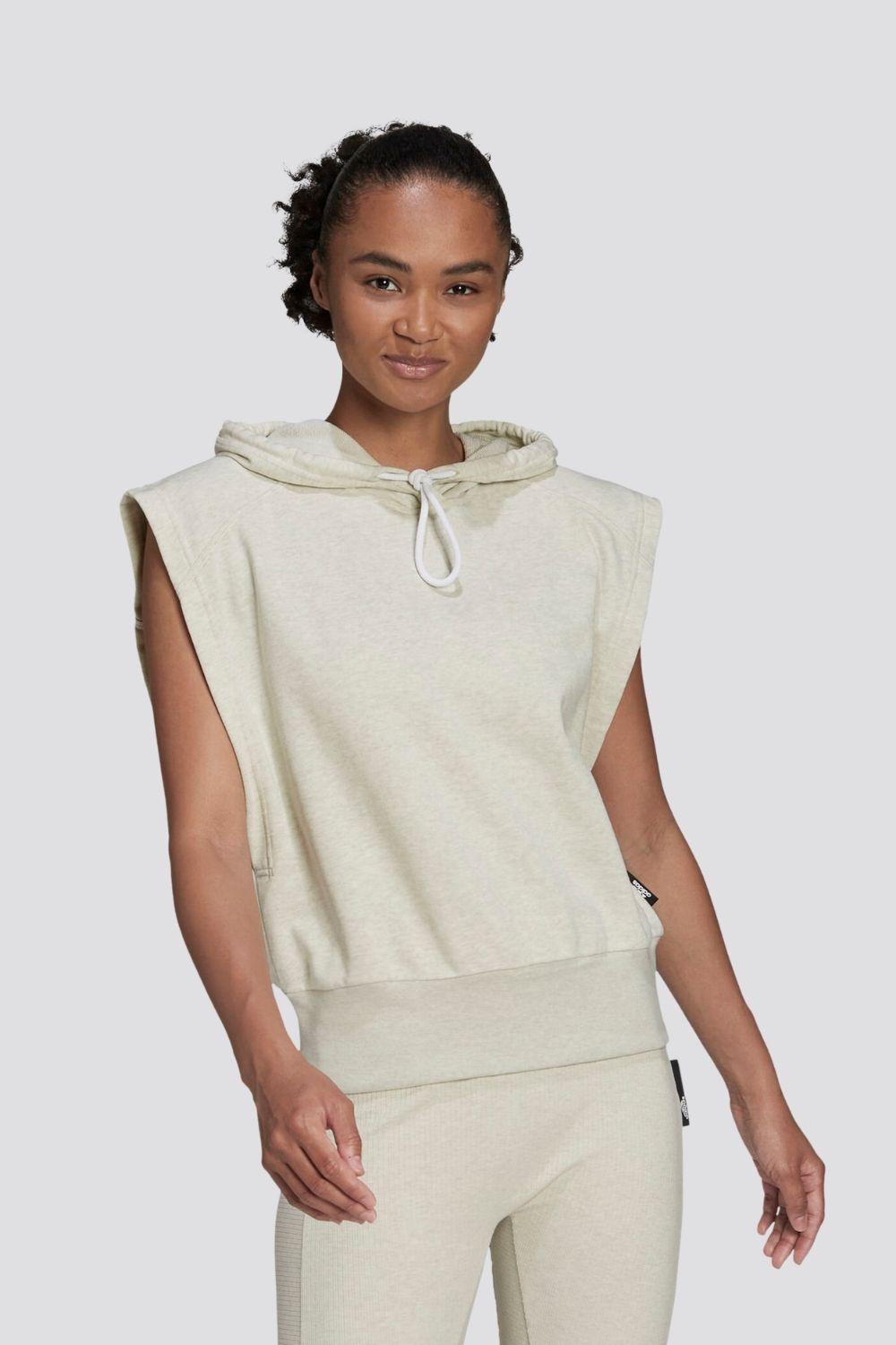 ADIDAS - טישירט STUDIO LOUNGE HOODED בז' - MASHBIR//365