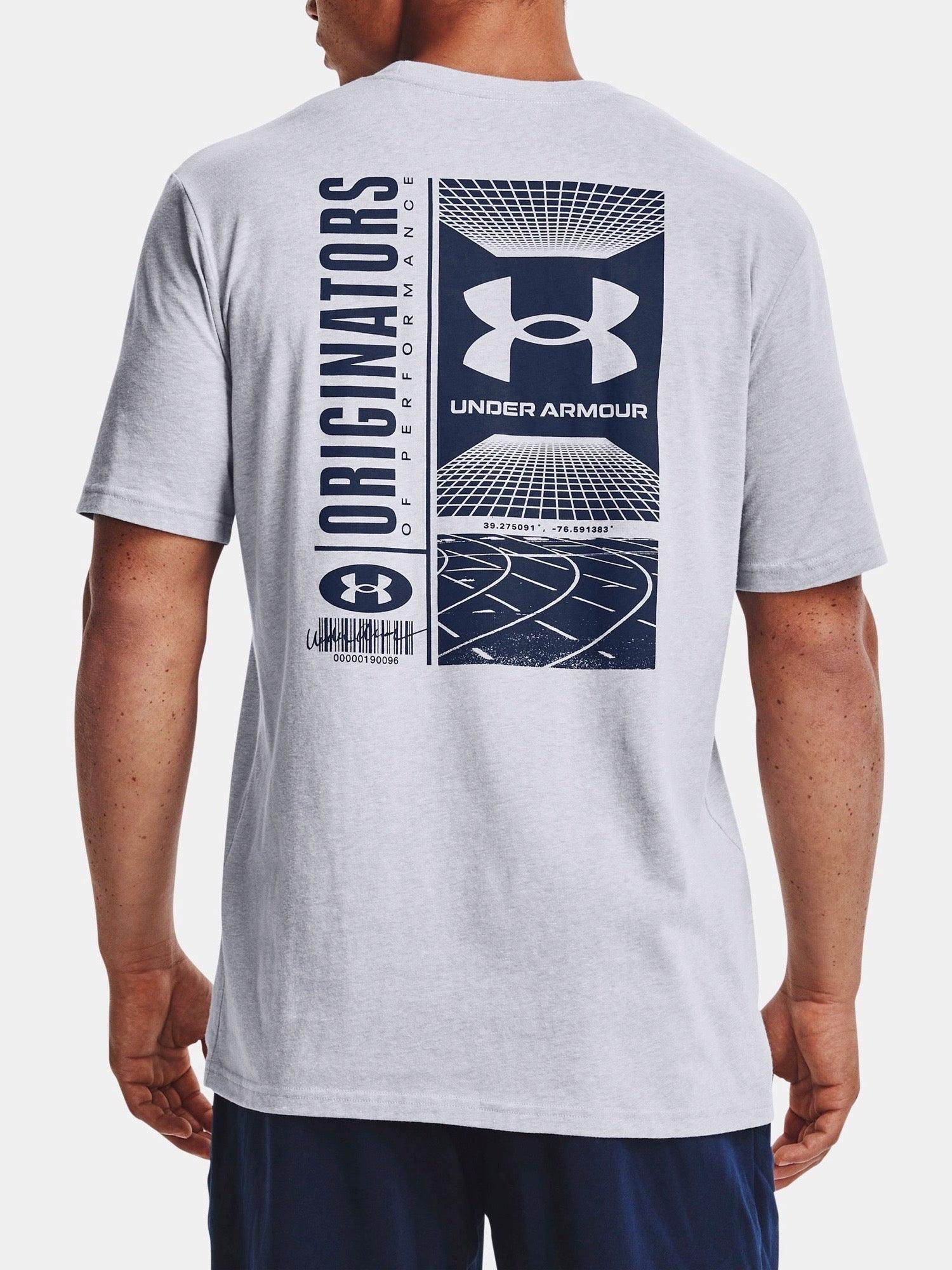 UNDER ARMOUR - טישירט SYMBOL BARCODE SS בצבע אפור - MASHBIR//365