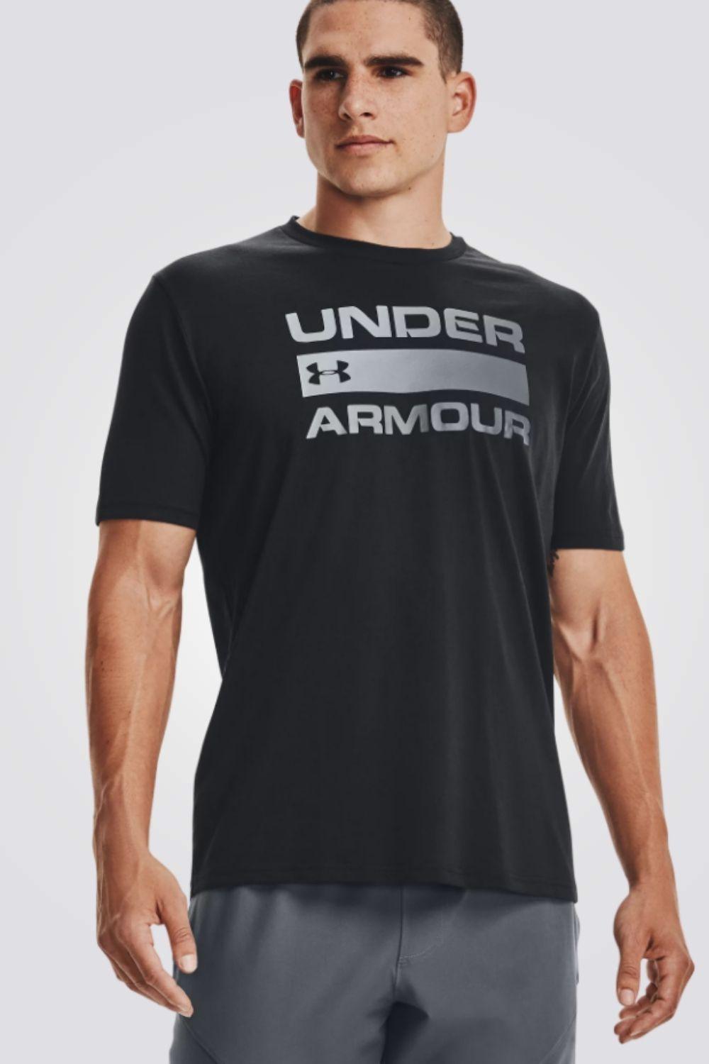 UNDER ARMOUR - טישירט TEAM ISSUE WORDMARK בצבע שחור - MASHBIR//365