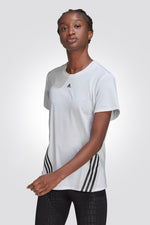 ADIDAS - טישירט TRAIN ICONS 3-STRIPES בצבע לבן - MASHBIR//365