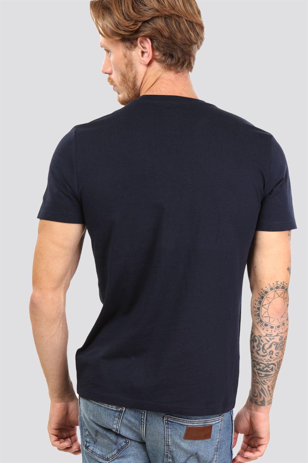 LEE - טישירט כחול נייבי לוגו - MASHBIR//365