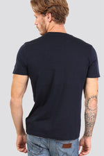 LEE - טישירט כחול נייבי לוגו - MASHBIR//365