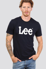 LEE - טישירט כחול נייבי לוגו - MASHBIR//365