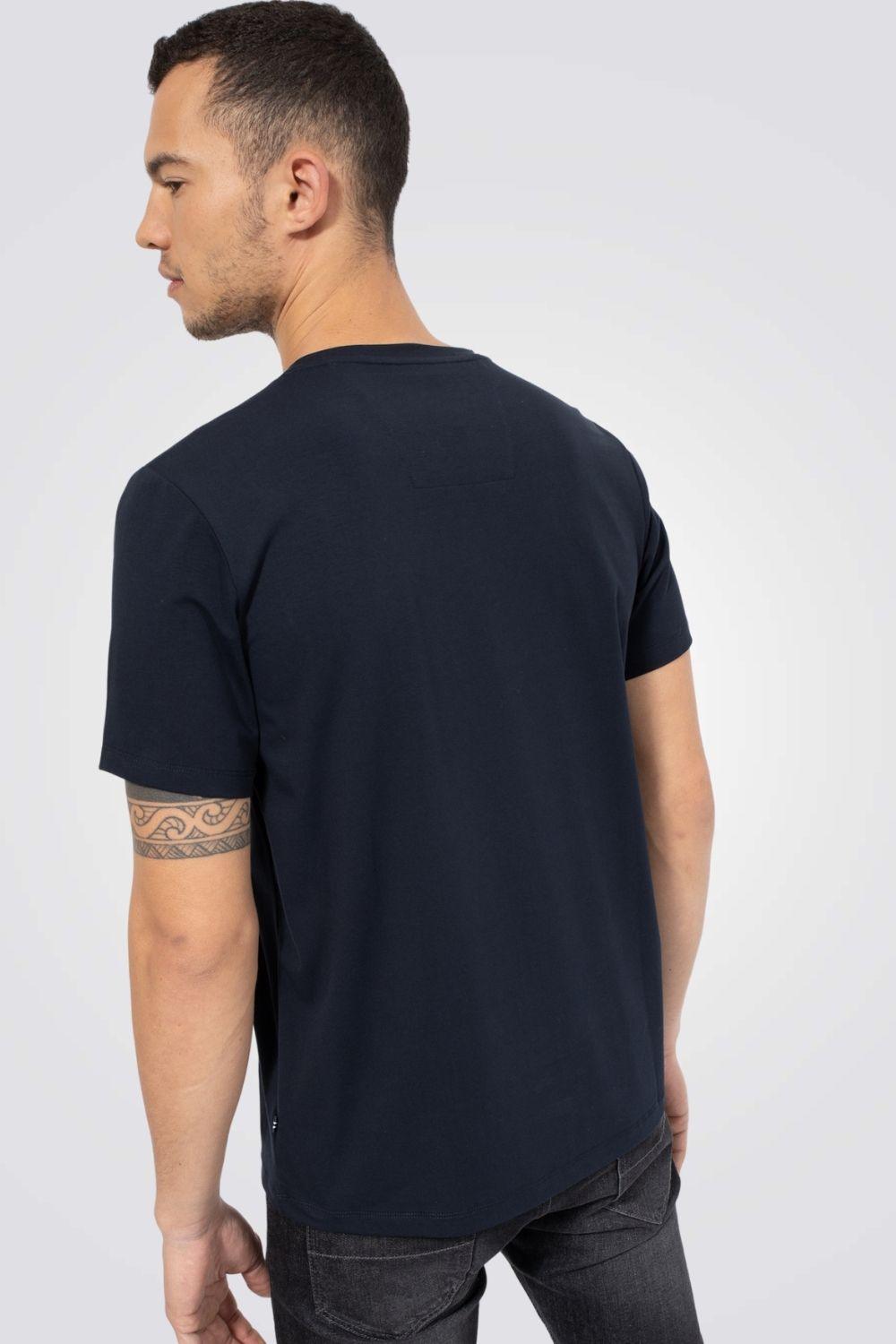 NAUTICA - טישירט כחולה לוגו גומי מטאלי - MASHBIR//365