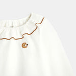 OBAIBI - טישירט צווארון מסולסל לבנה לתינוקות - MASHBIR//365