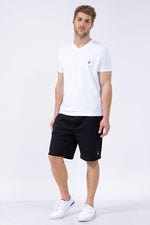 NAUTICA - טישירט צווארון V לבן - MASHBIR//365