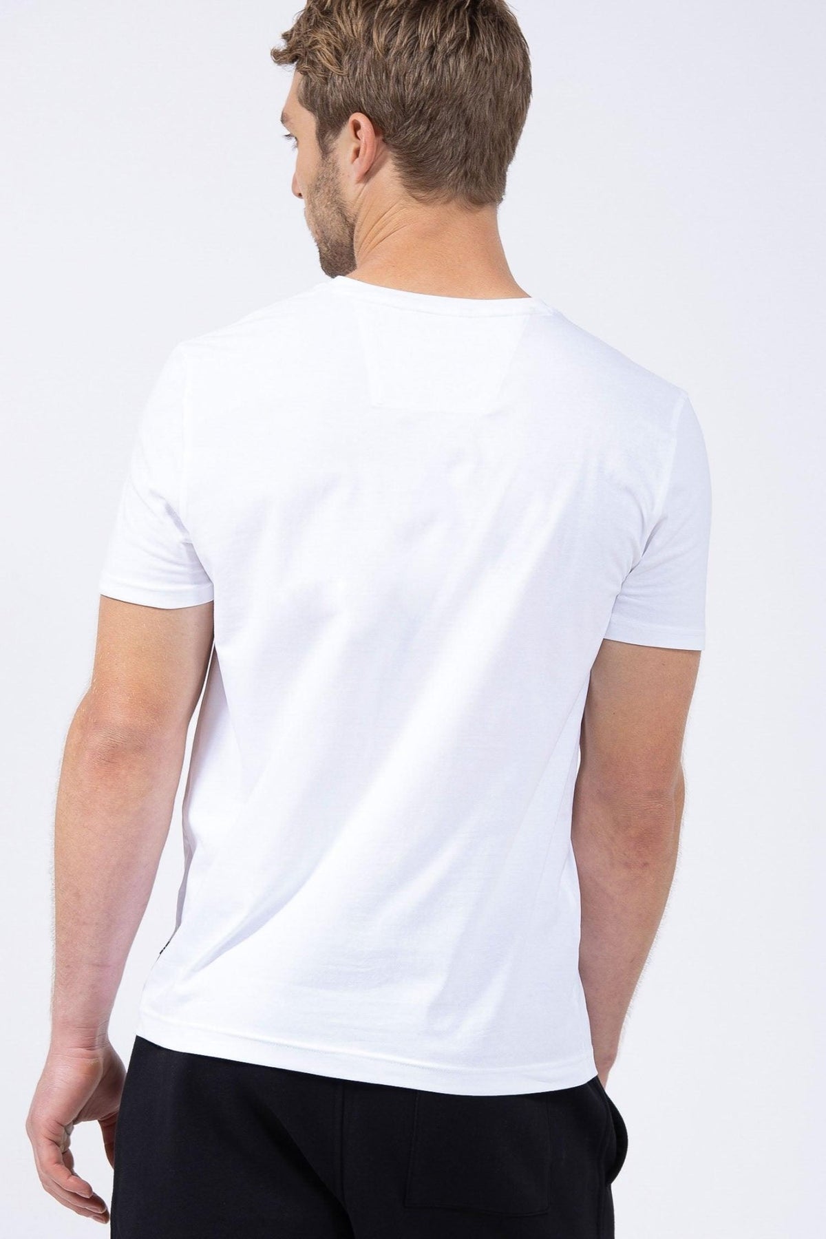 NAUTICA - טישירט צווארון V לבן - MASHBIR//365