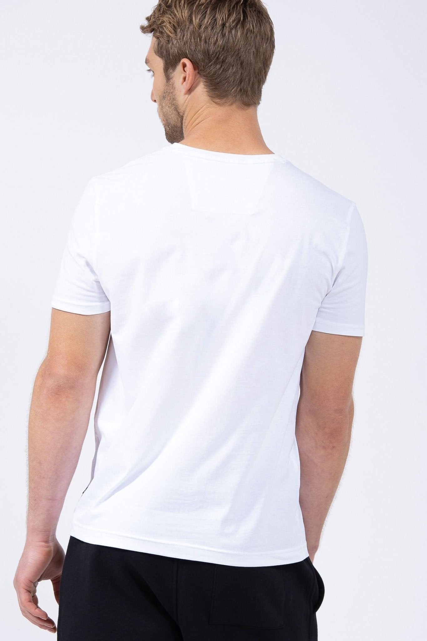 NAUTICA - טישירט צווארון V לבן - MASHBIR//365