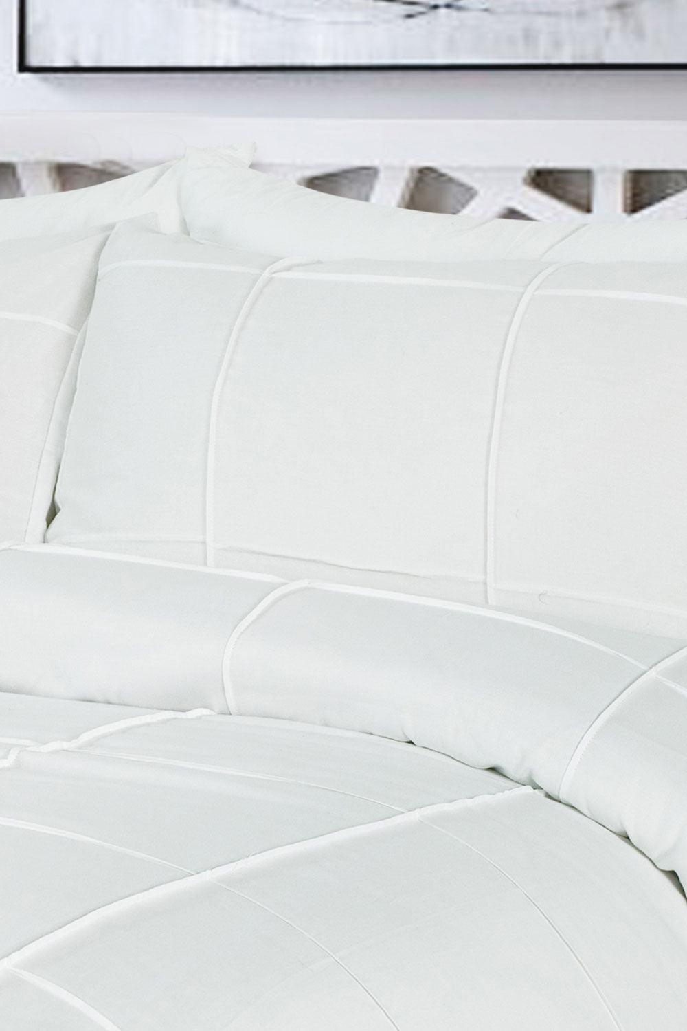 SQUARE PLEATS ציפית כותנה סאטן - MASHBIR//365