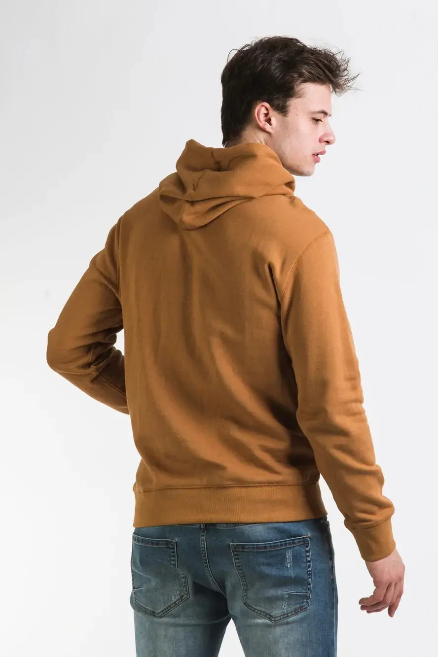 TIMBERLAND - קפוצ'ון CREW עם כיתוב לוגו בצבע חרדל - MASHBIR//365