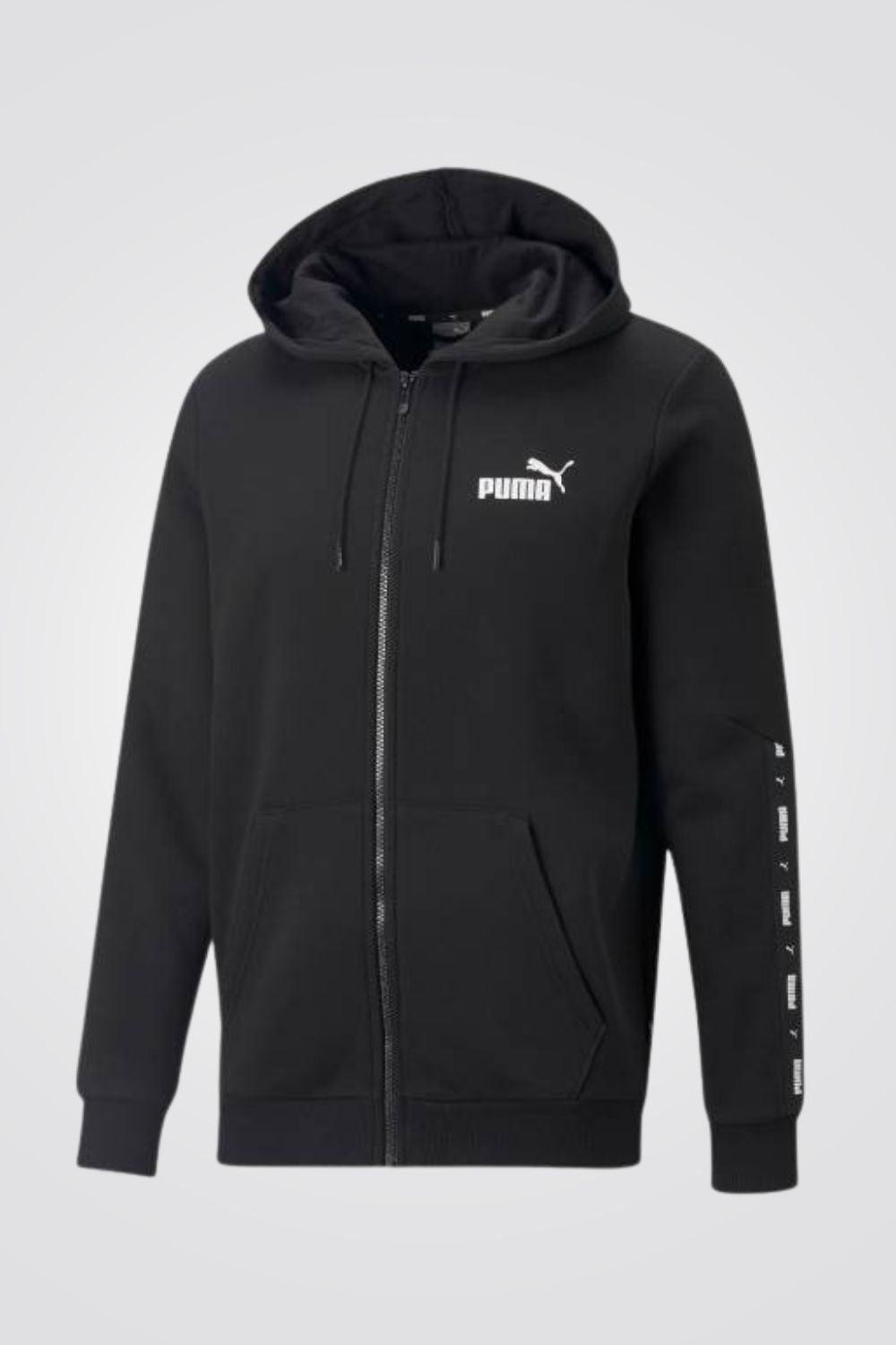 PUMA - קפוצ'ון ESS Tape Full-Zip בצבע שחור - MASHBIR//365