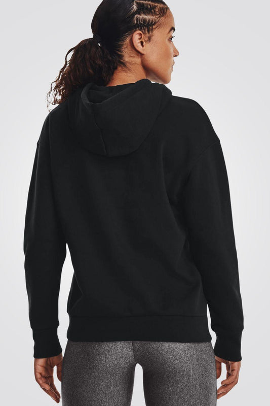 UNDER ARMOUR - קפוצ'ון Essential Fleece בצבע שחור - MASHBIR//365