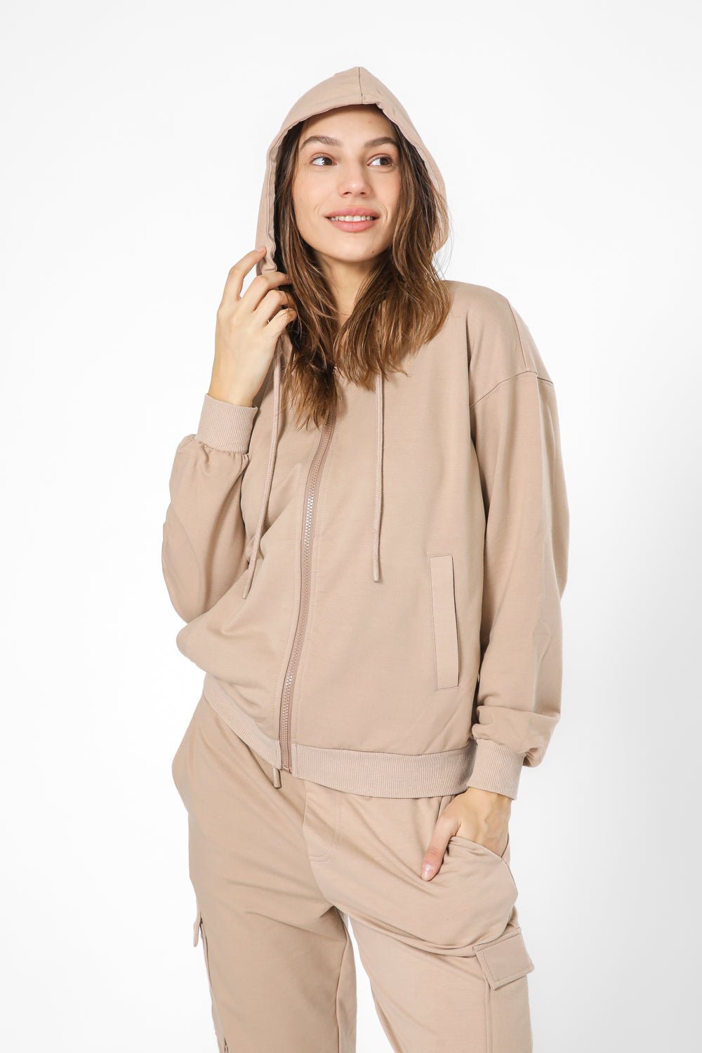 DELTA - קפוצון פרנץ טרי עם רוכסן - MASHBIR//365