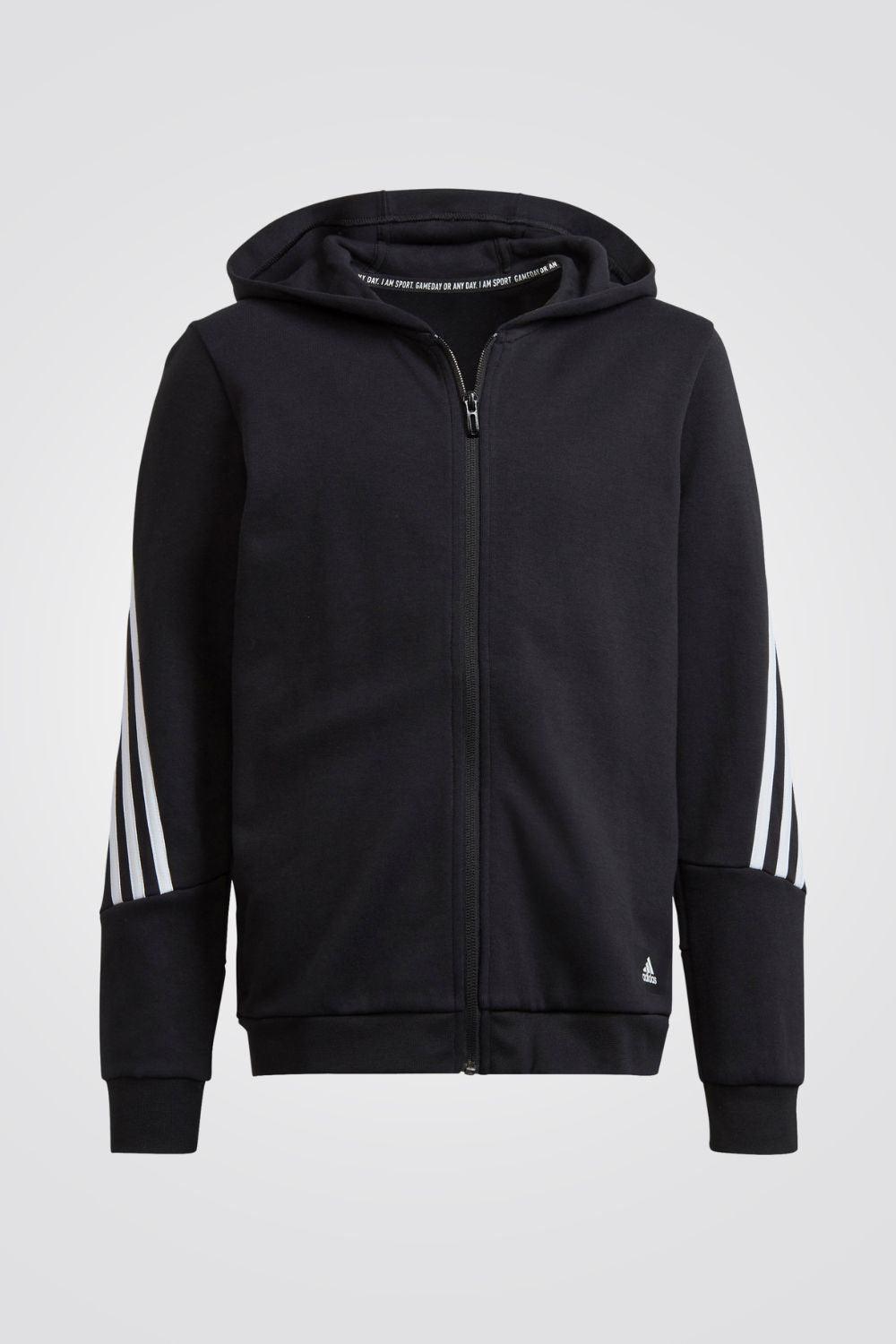 ADIDAS - קפוצ'ון FUTURE ICONS 3-STRIPES בצבע שחור - MASHBIR//365