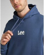 LEE - קפוצ'ון הדפס לוגו בצבע כחול - MASHBIR//365