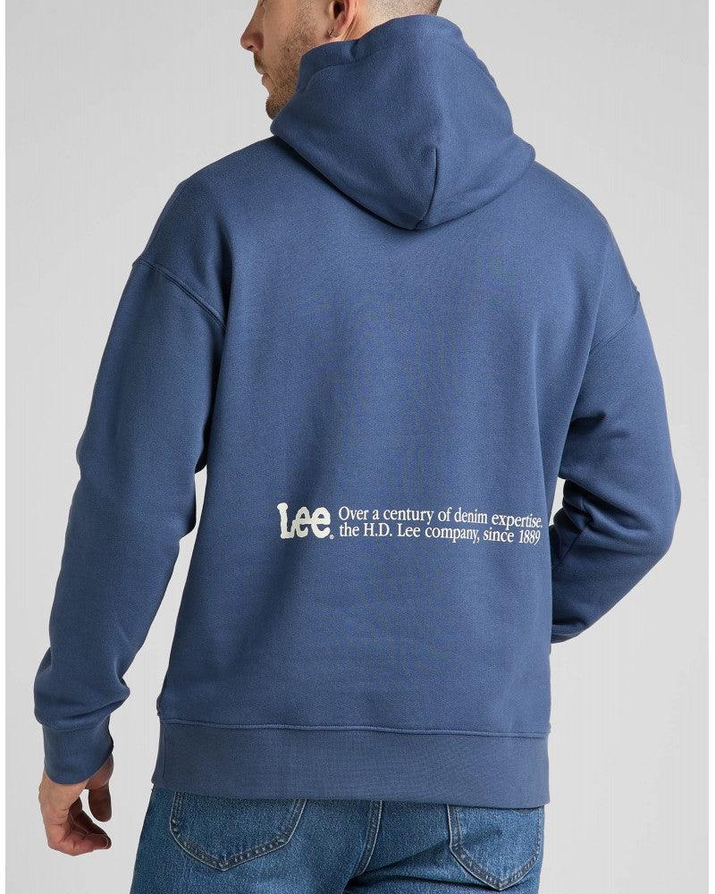 LEE - קפוצ'ון הדפס לוגו בצבע כחול - MASHBIR//365