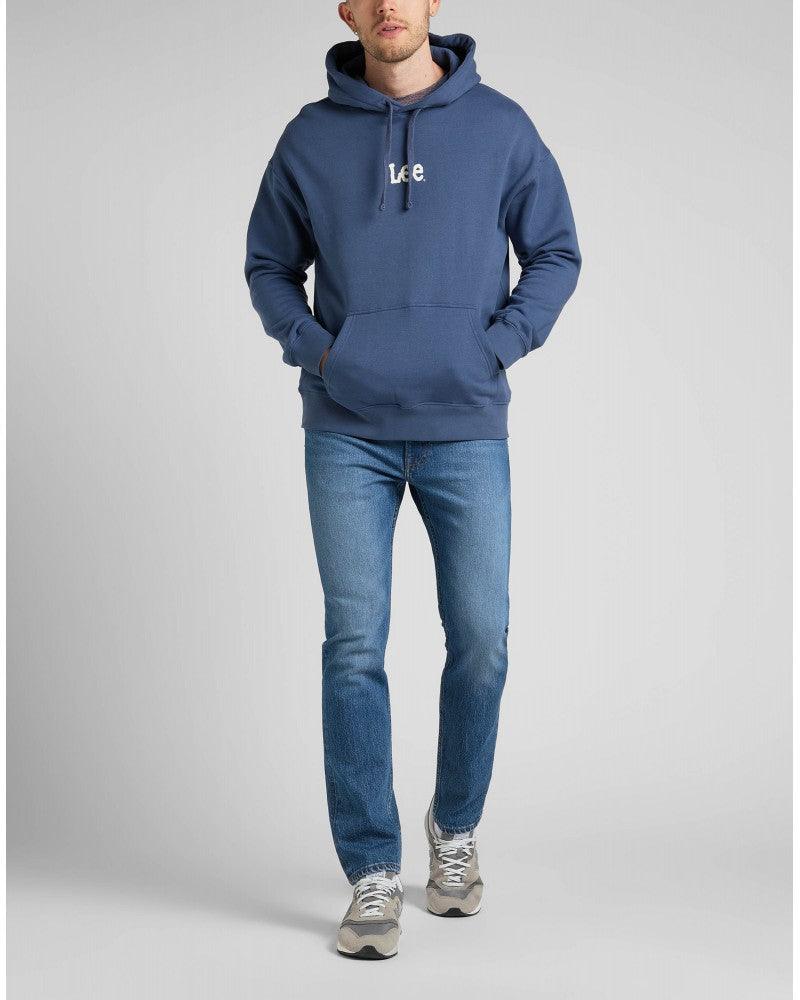 LEE - קפוצ'ון הדפס לוגו בצבע כחול - MASHBIR//365