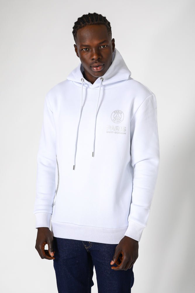 MASHBIR//365 - קפוצ'ון לבן פריס לוגו צד - MASHBIR//365