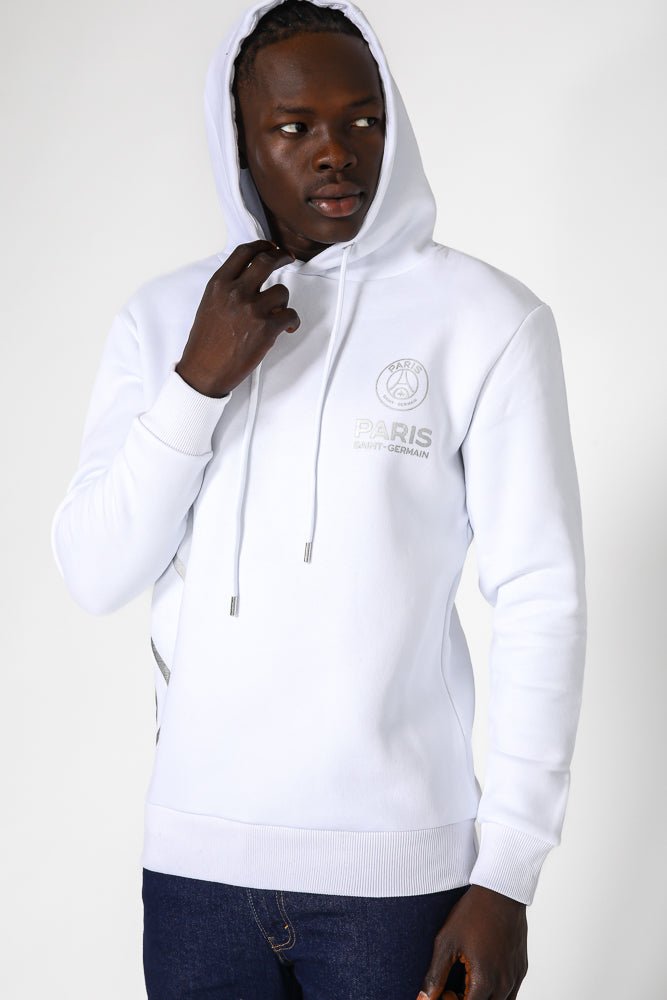 MASHBIR//365 - קפוצ'ון לבן פריס לוגו צד - MASHBIR//365