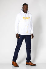 MASHBIR//365 - קפוצ'ון לבן פריס לוגו גדול - MASHBIR//365