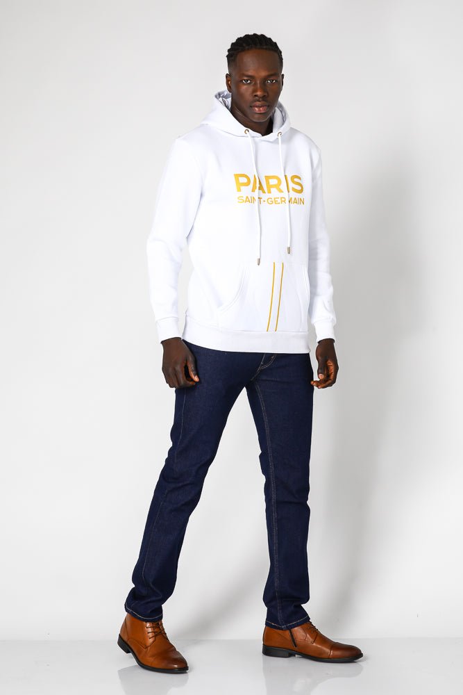 MASHBIR//365 - קפוצ'ון לבן פריס לוגו גדול - MASHBIR//365