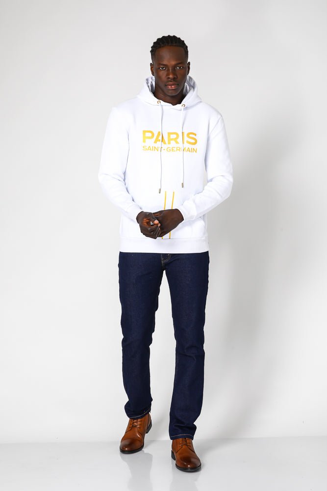 MASHBIR//365 - קפוצ'ון לבן פריס לוגו גדול - MASHBIR//365